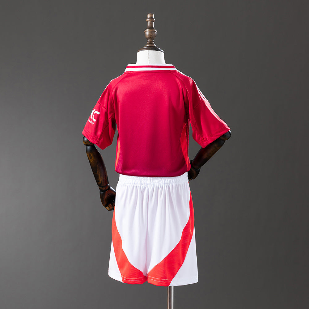 M-U 25-26 Home kids kit Jersey SZIE 16-28