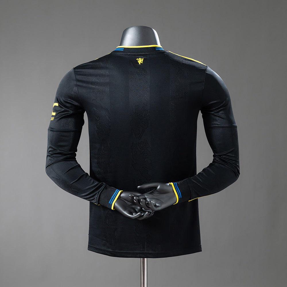 M-U 25-26 Third Away Player Version Long-sleeved Jersey detail