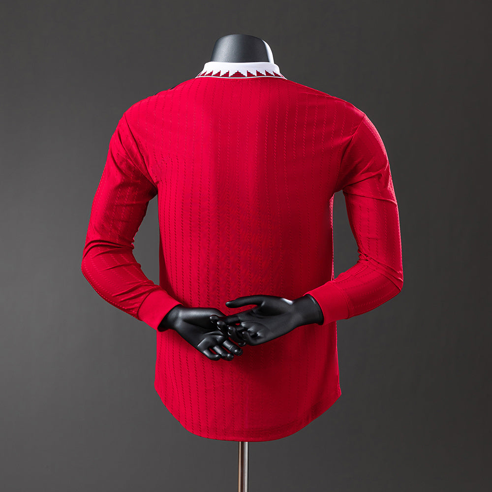 M-U 22-23 Home Long Sleeve Player Version Retro Jersey