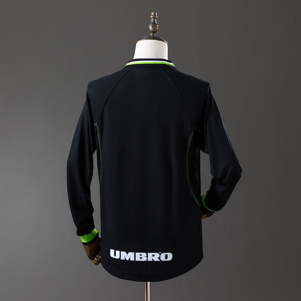M-U 98-99 2nd Away (Champions League Edition) Long Sleeve Retro Jersey