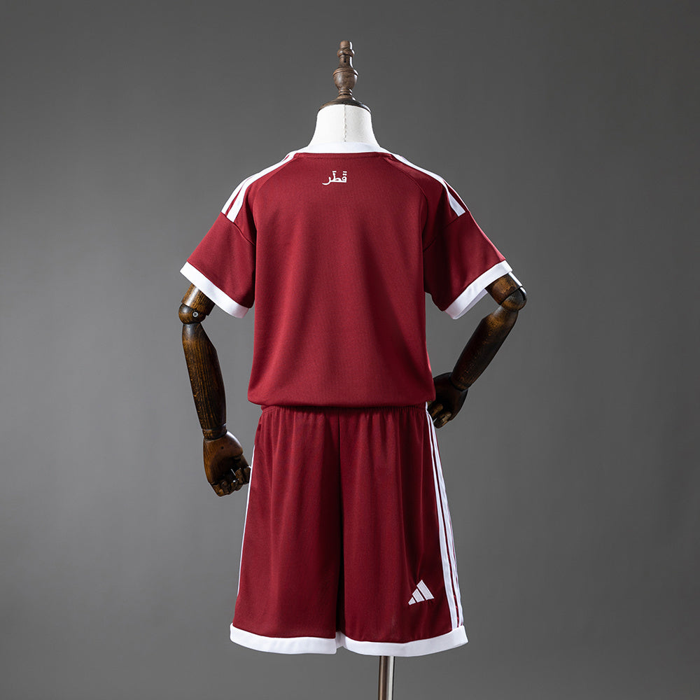 Qatar 2026 Home Kids kit Jersey detail