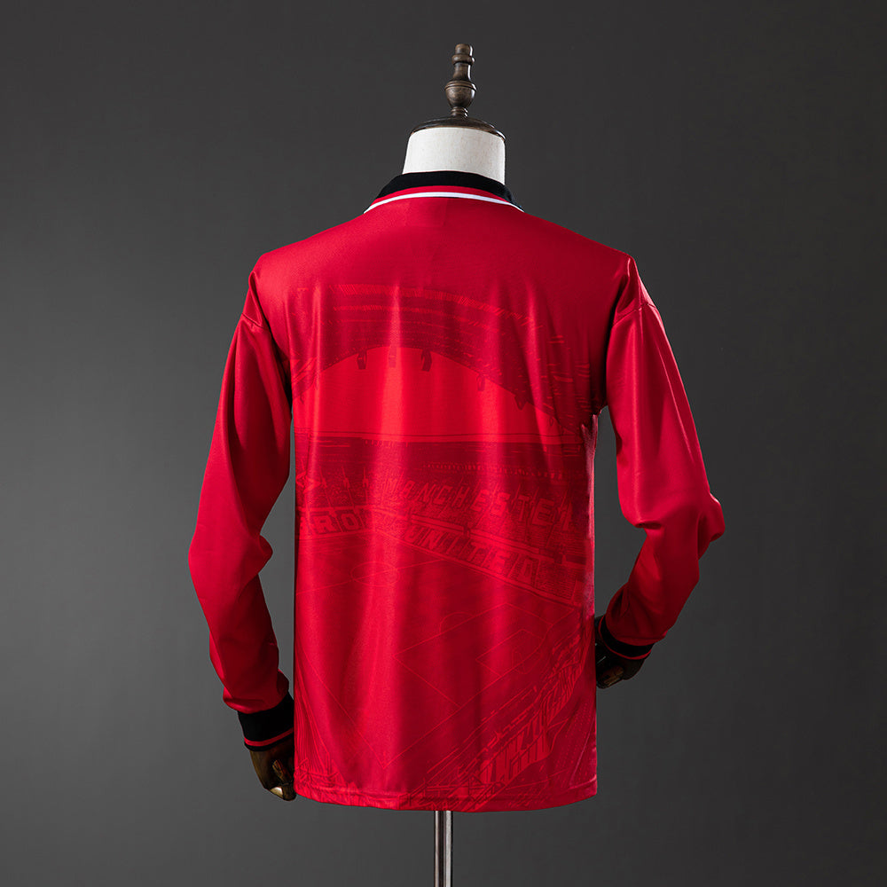 M-U 1994-96 Home Long Sleeve Retro Jersey