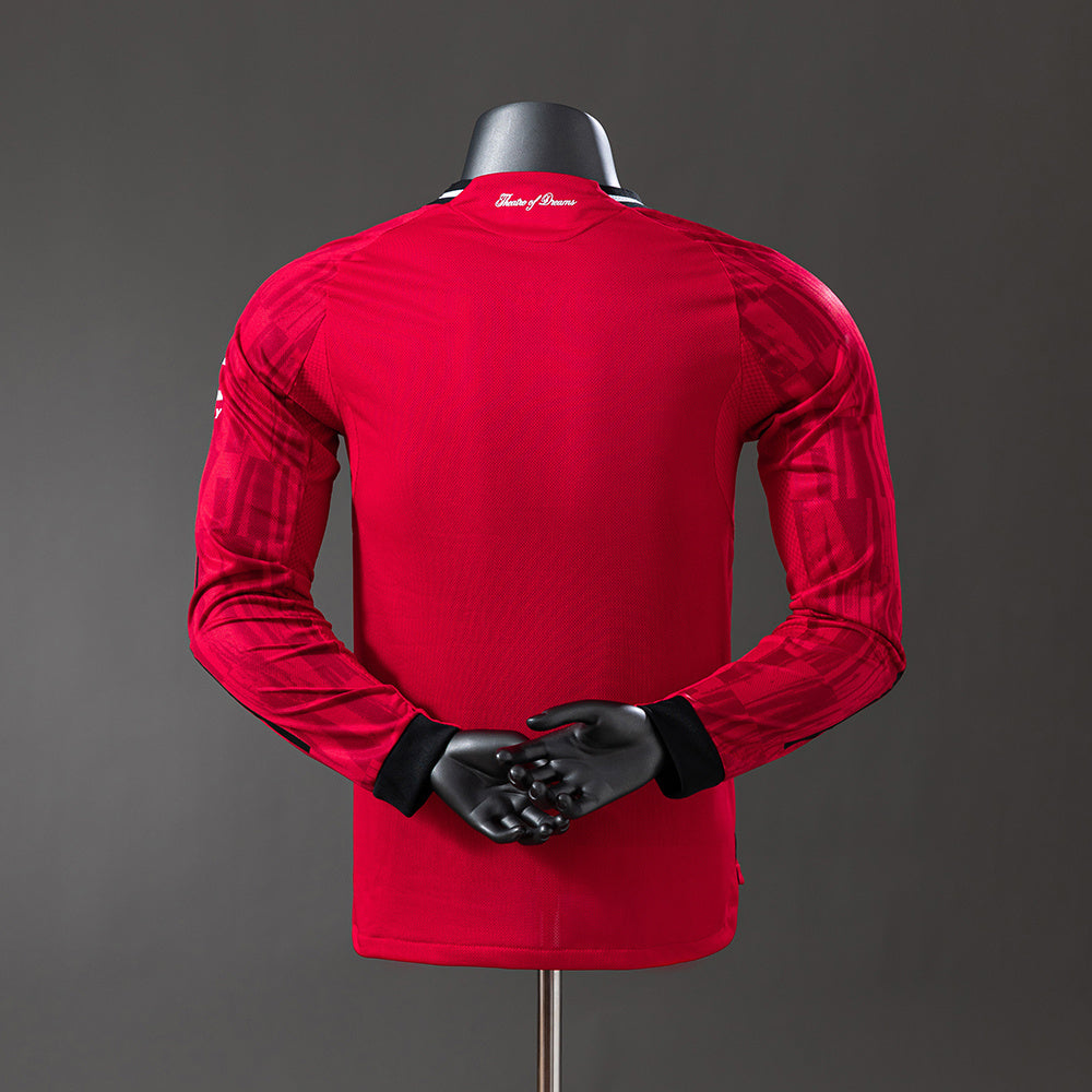 M-U 25-26 Home Long Sleeve Player Version Jersey