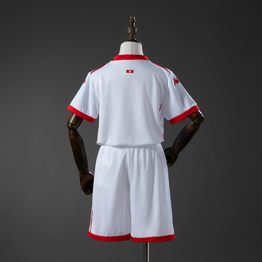 Tunisia 2026 Away Kids Kit Jersey detail
