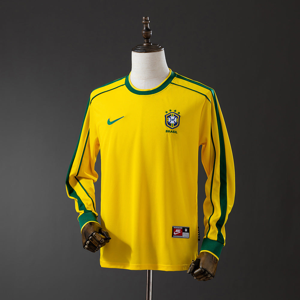 Retro Long Sleeve Brazil 1998 Home detail