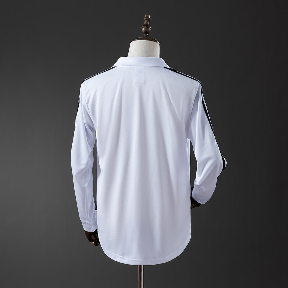 Real Madrid 2002-03 Home (UEFA Champions League) Long Sleeve Retro Jersey