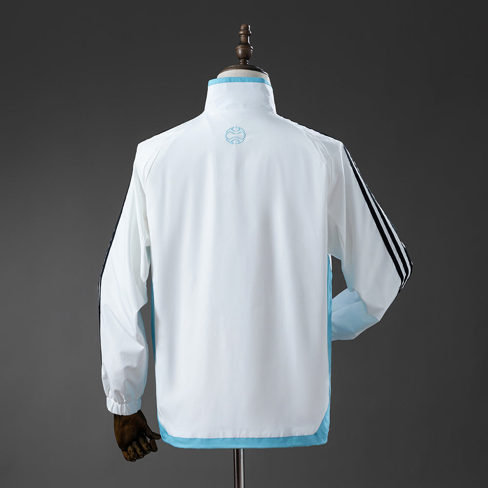 Argentina 05-06 Retro Windbreaker - White & Blue