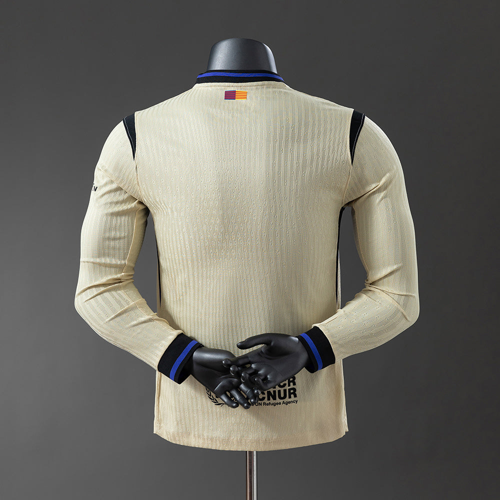 Barcelona 25-26 Player Version Away Long Sleeve Jersey