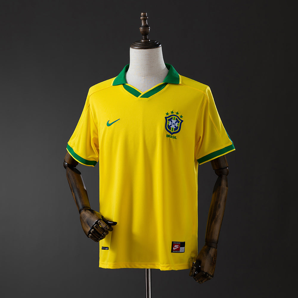 Brazil 1997 Home Retro Jersey detail