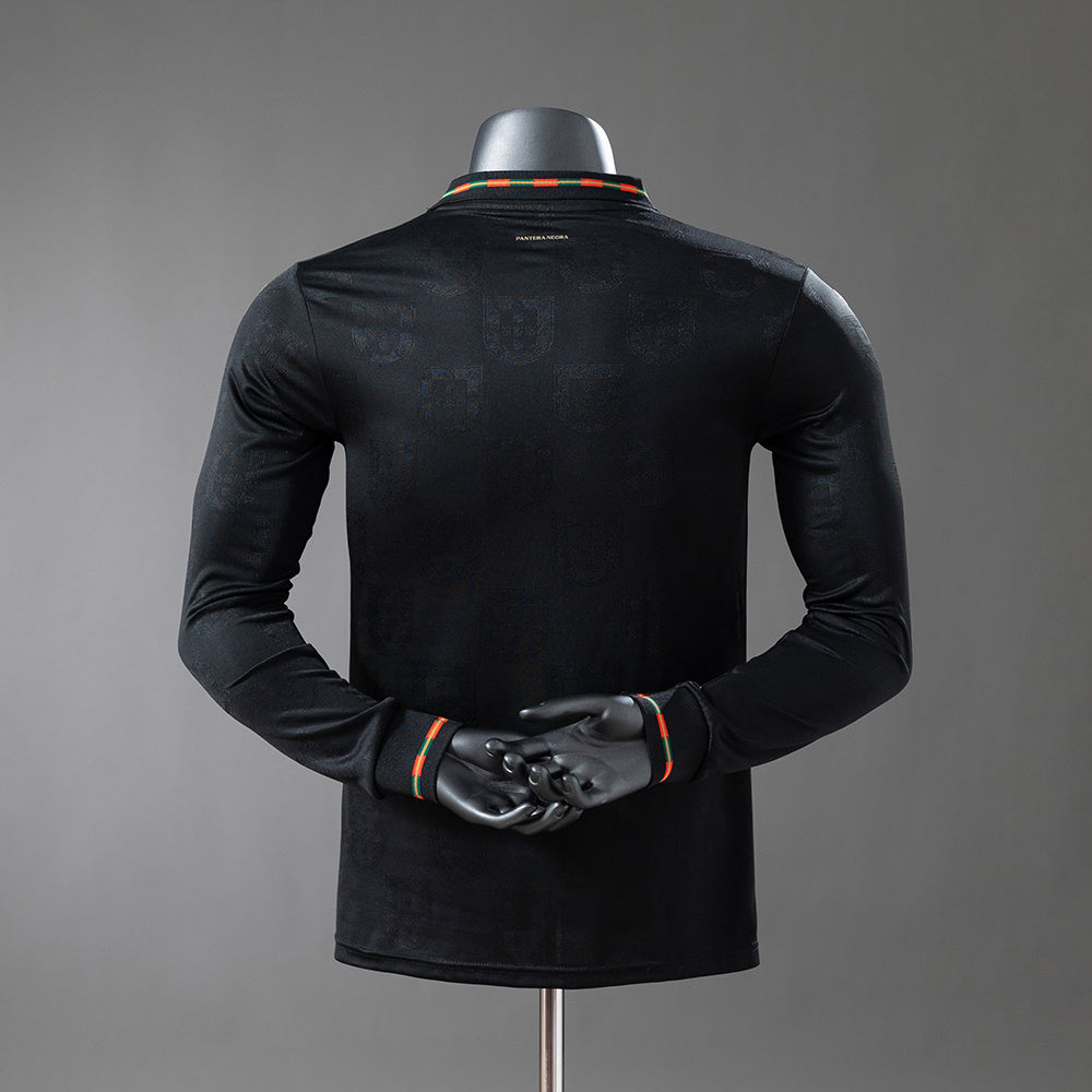 Portugal 2026 Special Edition - Black Panther Long-Sleeve Player Version Jerseys detail