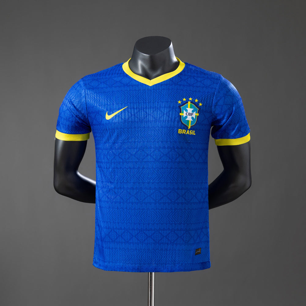 Brazil 26-27 Special Edition Blue Player Version Jersey detail
