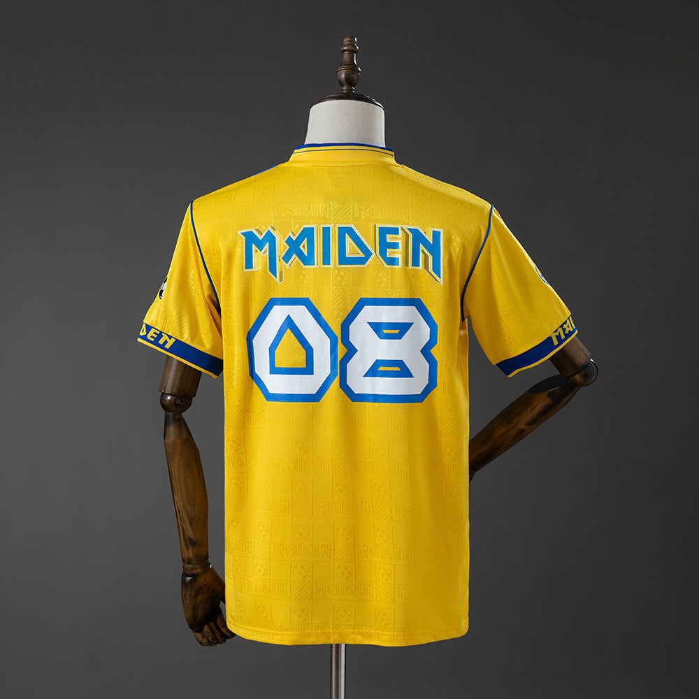 Iron Maiden x West Ham United 2008 Retro Yellow Jersey detail