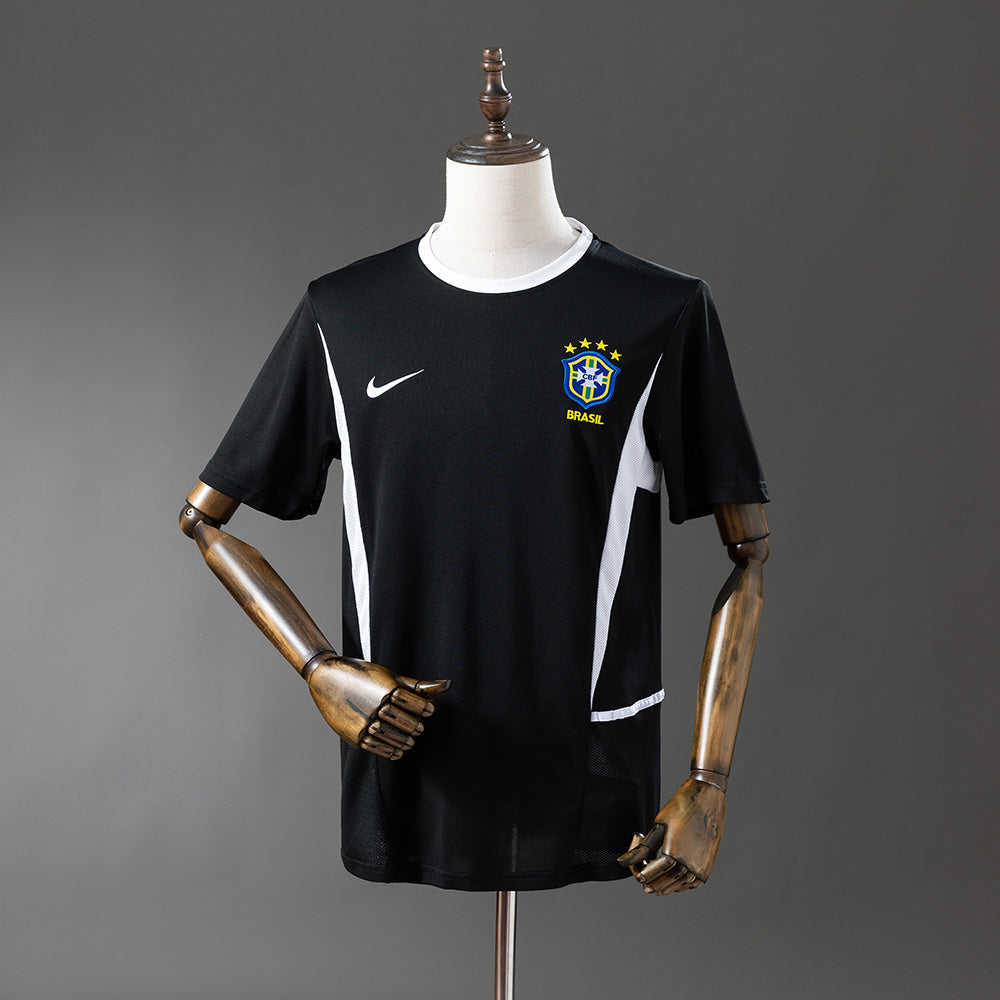 Brazil 2002 Goalkeeper Black Jersey detail