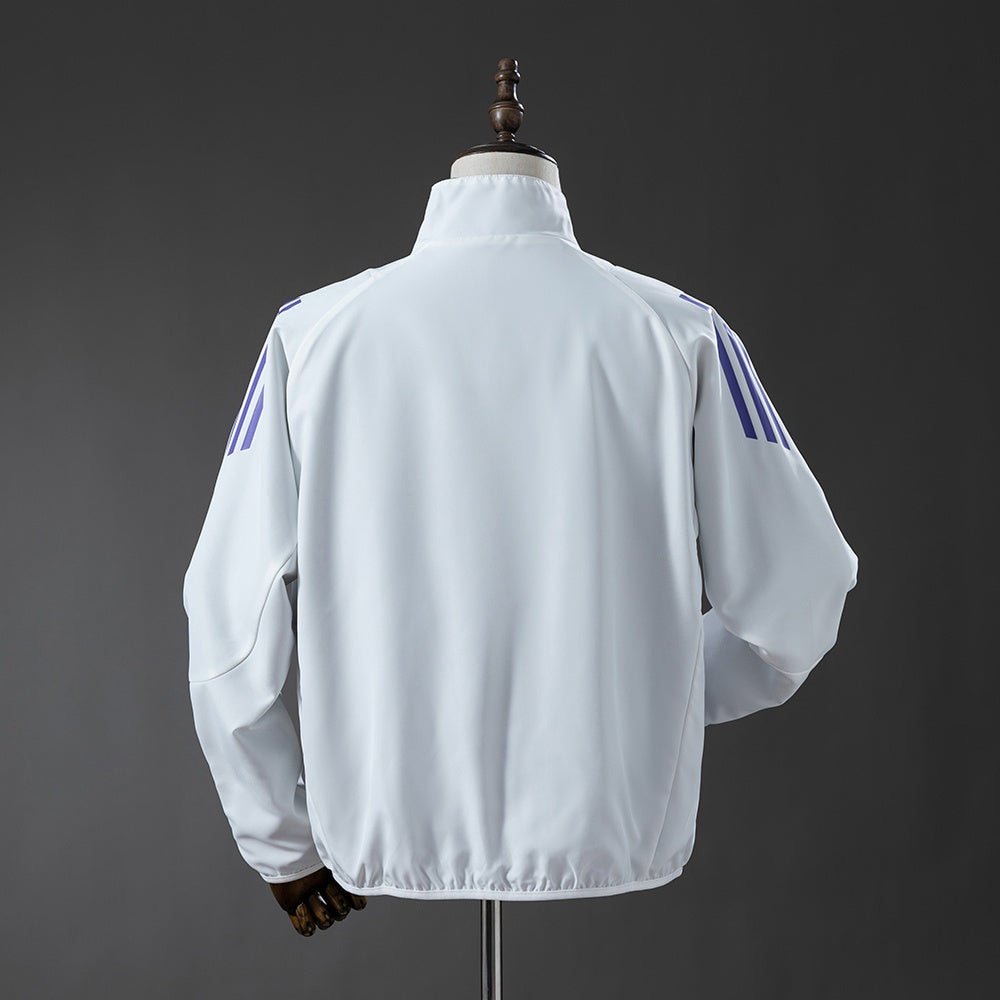 German Reversible Jacket Windbreaker - White & Black