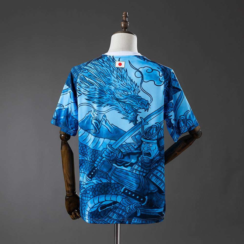 Japan 25-26 Samurai and Blue Dragon Pattern Jersey detail