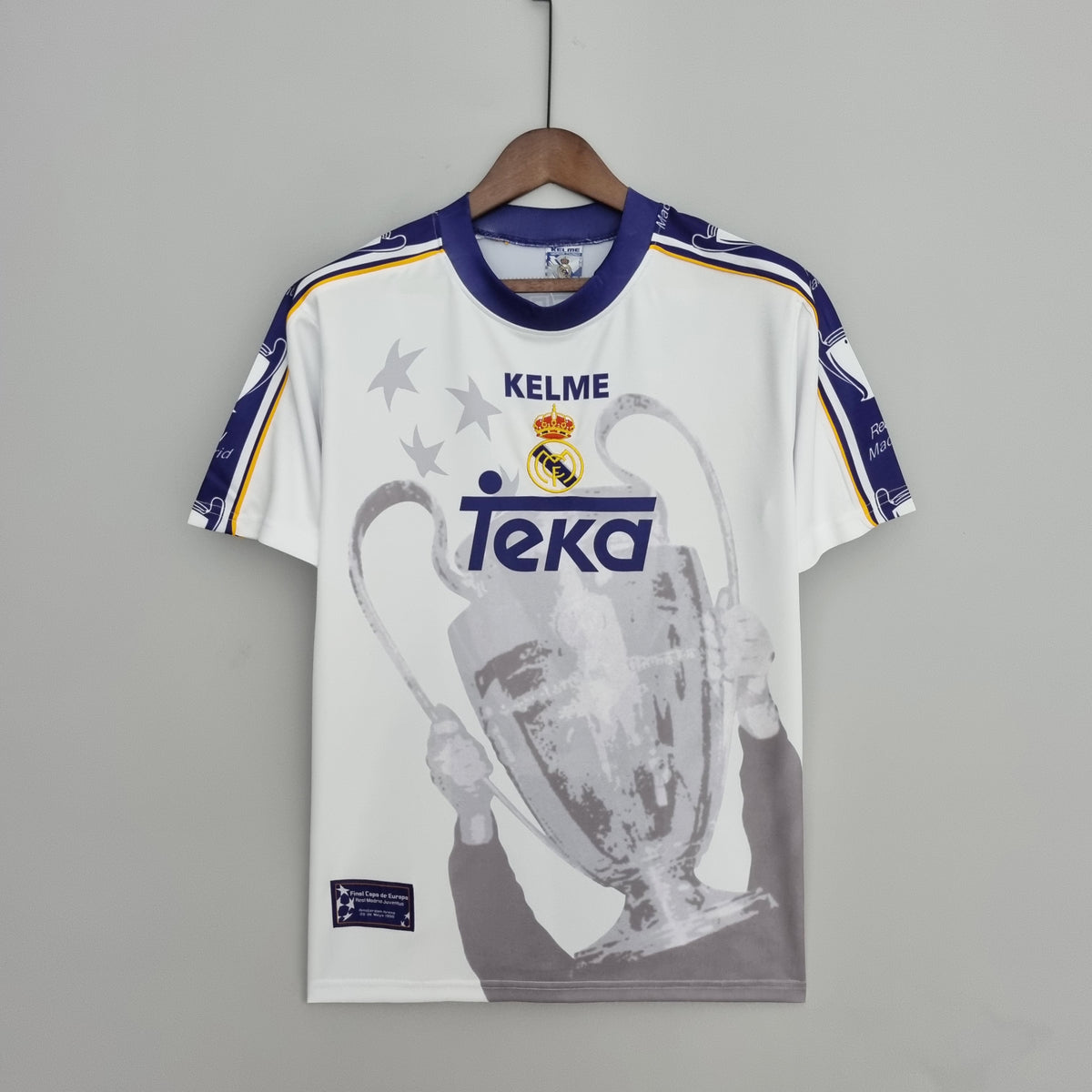 Retro 97-98 Real Madrid Champions League 7 Champions Commemorative Edition detail