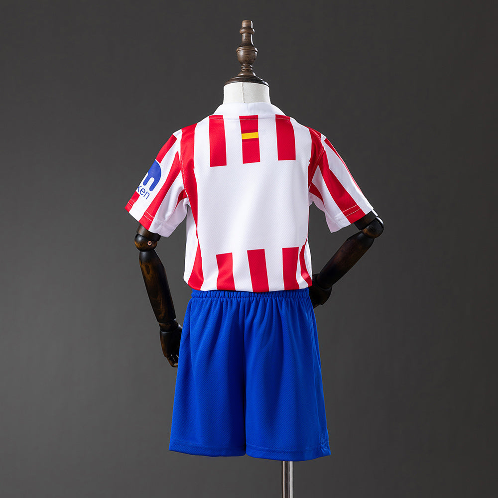 Atletico Madrid 25-26 Home kids kit Jersey