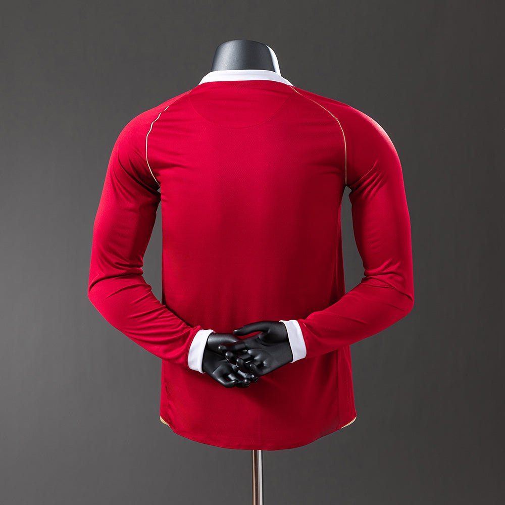 M-U 06-07 Home Long Sleeve Player Version Retro Jersey