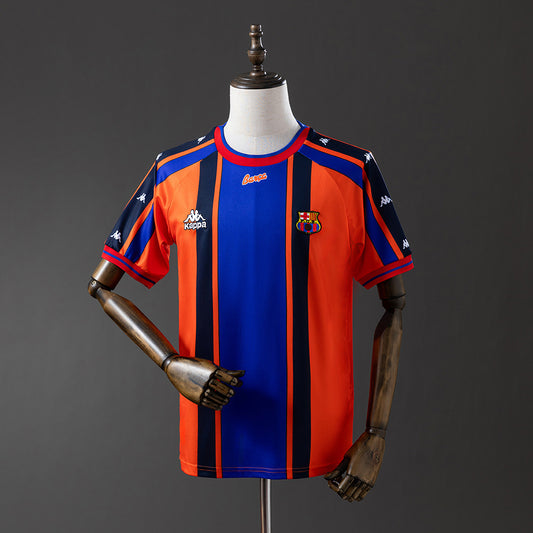 Barcelona 97-98 Away Retro Jersey detail