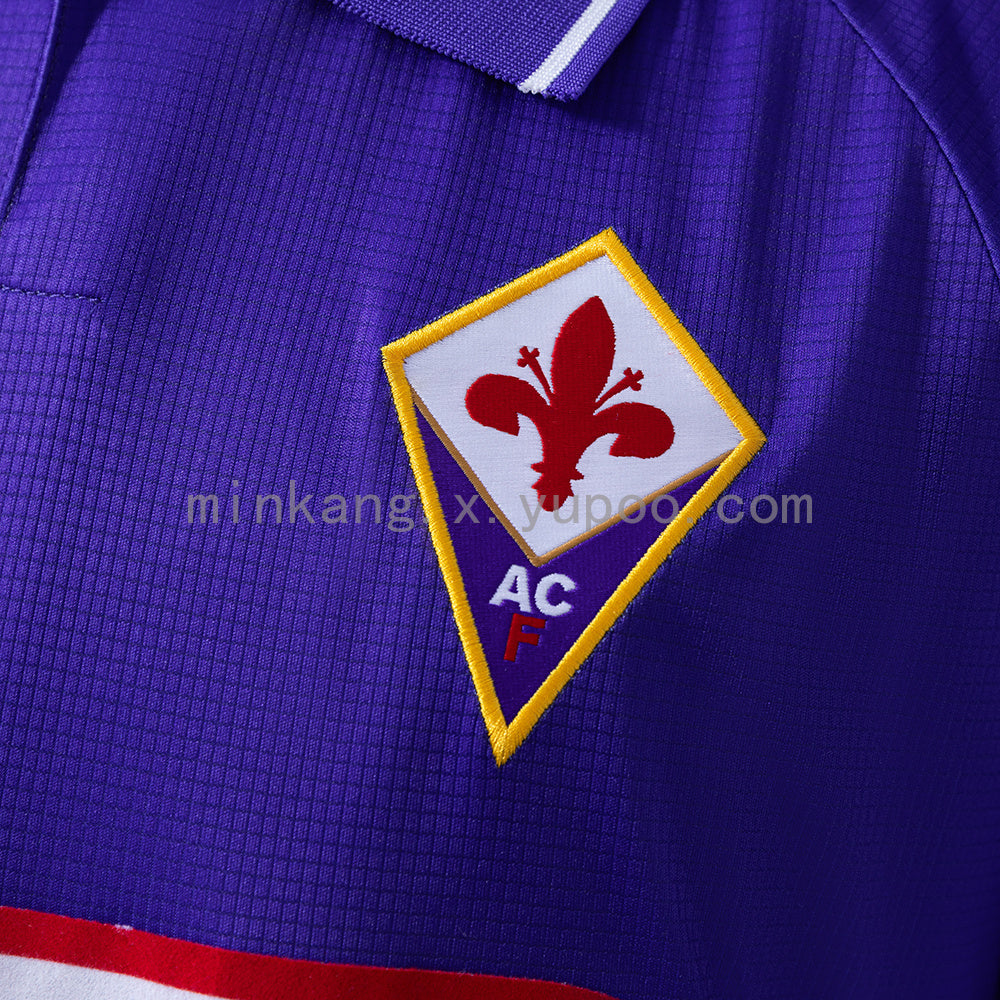 Retro long sleeve Fiorentina 1998 home detail