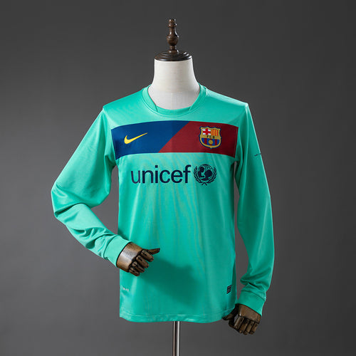 Barcelona 10-11 Away Long-Sleeve Retro Jersey