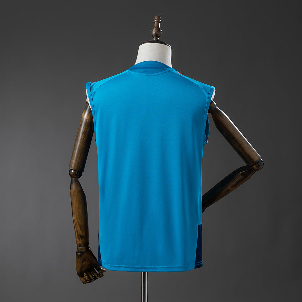 Spain 26-27 Training Vest - Blue Jersey detail
