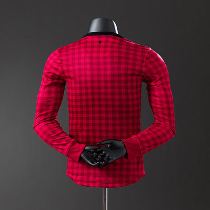 M-U 12-13 Home Long Sleeve Player Version Retro Jersey