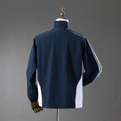 Real Madrid Windbreaker - Navy Blue & White detail