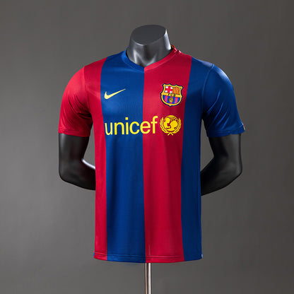Barcelona 06-07 Player Version Retro Home Jersey detail