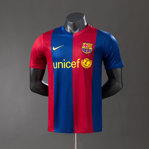 Barcelona 06-07 Player Version Retro Home Jersey detail
