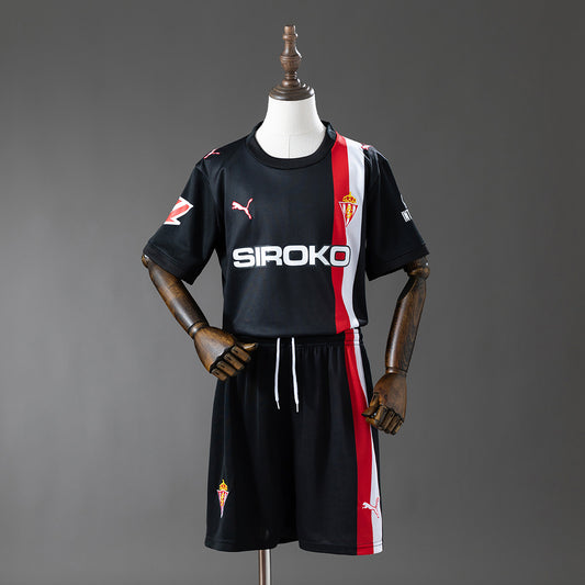 Sporting Gijon 25-26 Away Kids Kit Jersey detail