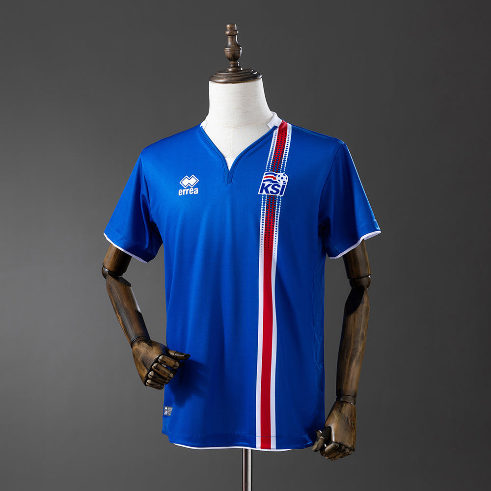 Iceland 2016-17 Home Retro Jersey detail