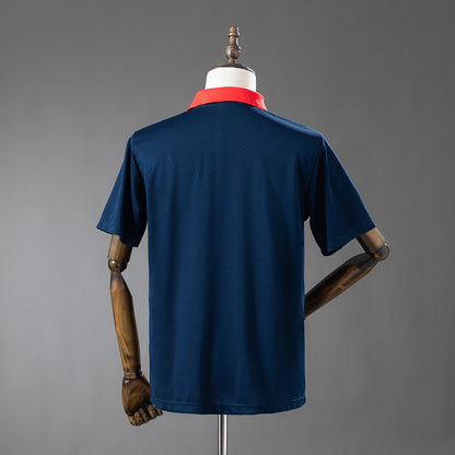 PSG 25-26 POLO - Cyan detail