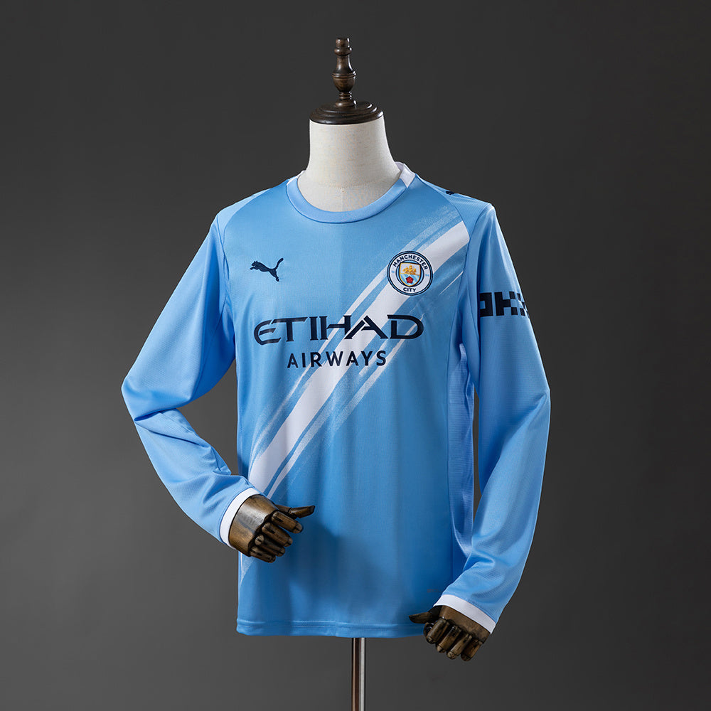 Manchester City 25-26 Home Long Sleeve Jersey detail