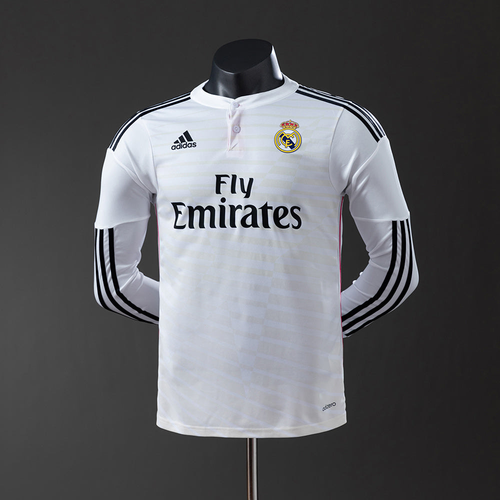 Real Madrid 14-15 Home Long Sleeve Player Version Retro Jersey detail