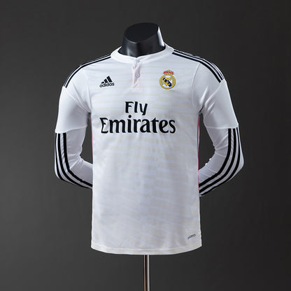 Real Madrid 14-15 Home Long Sleeve Player Version Retro Jersey detail