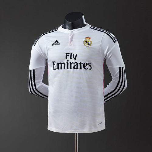 Real Madrid 14-15 Home Long Sleeve Player Version Retro Jersey detail