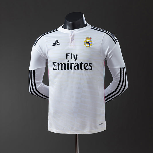 Real Madrid 14-15 Home Long Sleeve Player Version Retro Jersey detail