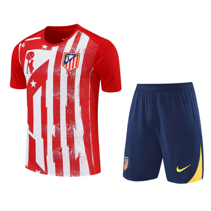 25-26 Atletico Madrid training jersey red detail