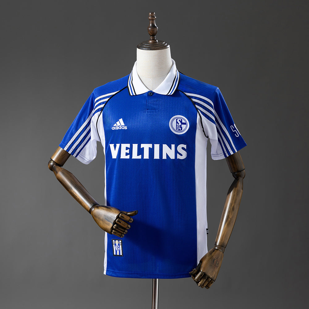 Schalke 04 98-00 Home Retro Jersey detail