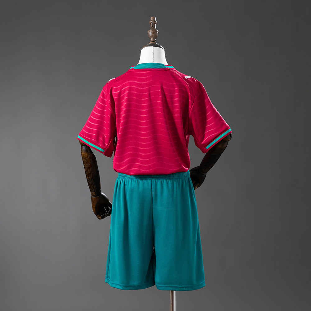 Portugal 2026 Home Kids Kit Jersey detail