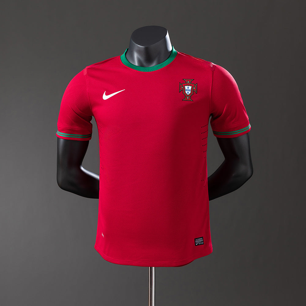 Portugal 2012 Home Player Version Retro Jersey detail