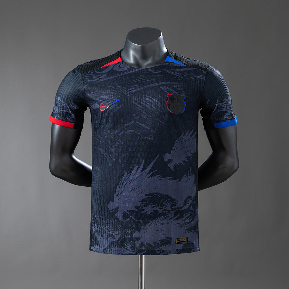 Barcelona 25-26 Special Edition - Black Dragon Player version Jersey detail