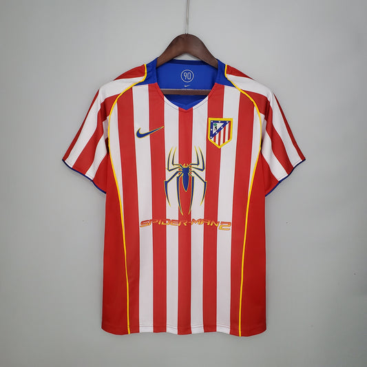 Retro Atletico Madrid 04-05 home detail