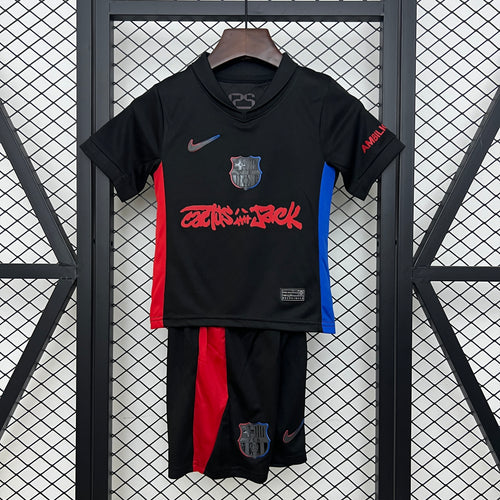 24-25 kids Barcelona away detail