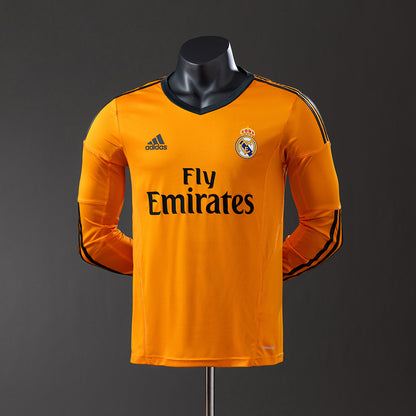 Real Madrid 13-14 Third Away Long Sleeve Player Version Retro Jersey detail
