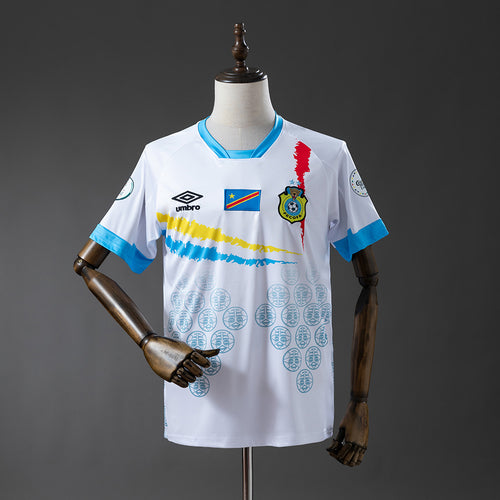 Congo 2026 White and Blue Jersey