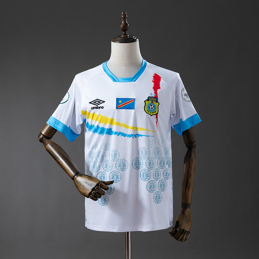 Congo 2026 White and Blue Jersey