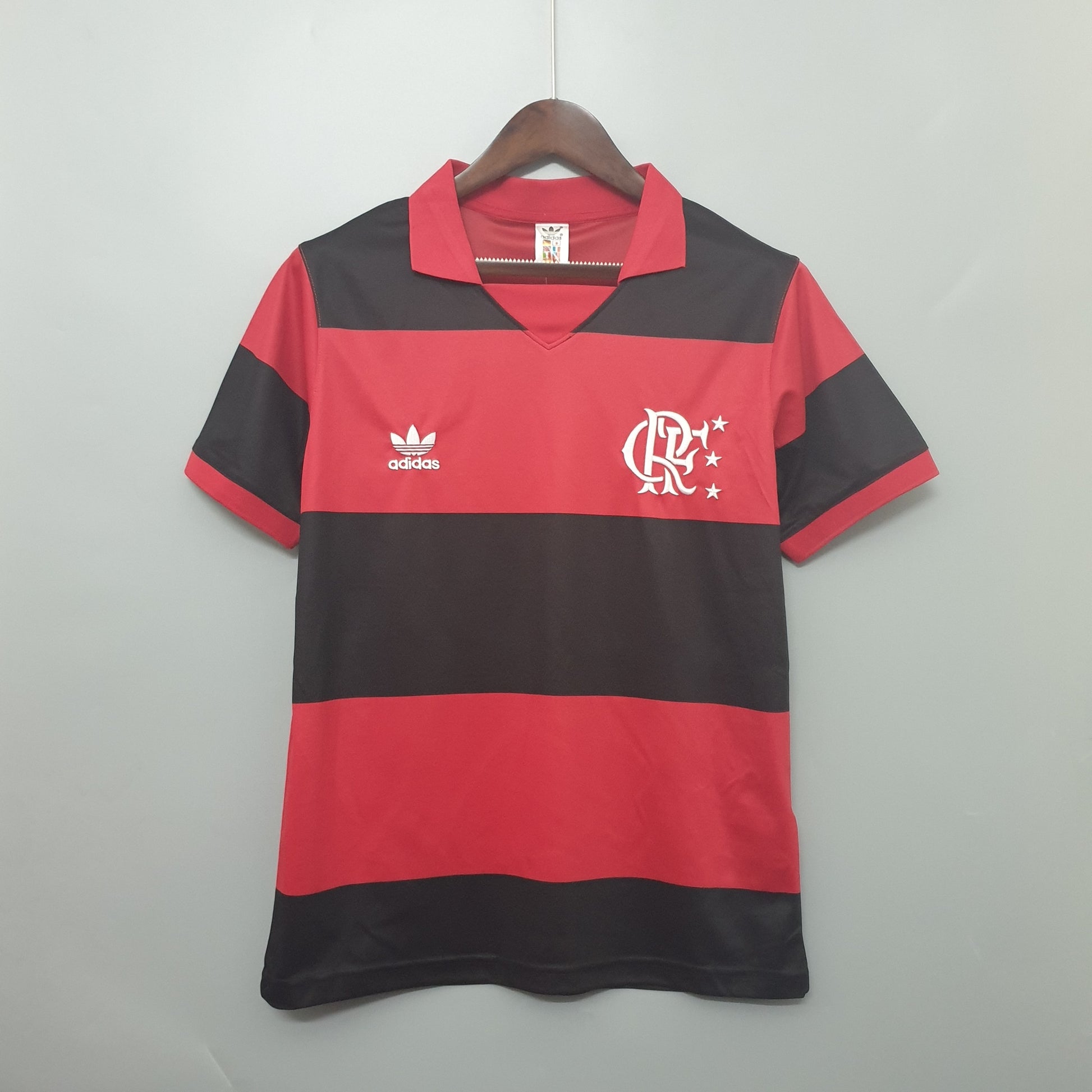 Flamengo 1982 retro shirt home detail