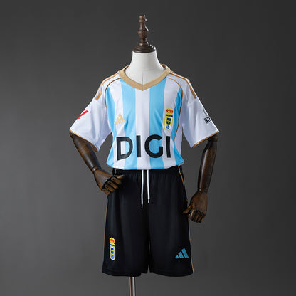 Real Oviedo 25-26 Third Away Kids Kit Jersey detail